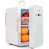 AstroAI Mini Fridge 6 Liter/8 Can Skincare Fridge, Mini Frigo with Temperature Control - AC/12V DC Portable Thermoelectric Cooler and Warmer for Bedroom, Cosmetics, Medications, Make Up, Home and Travel Gift, White, Cadeau
